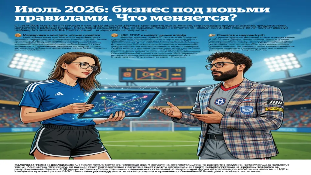 Июль 2026: бизнес под новыми правилами. Что меняется?